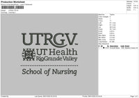 UTRGV Embroidery File 4 size