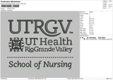 UTRGV Embroidery File 4 size