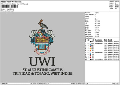 Uwitext Embroidery File 6 sizes