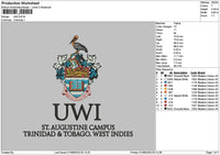 Uwitext Embroidery File 6 sizes