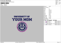 UYM Embroidery File 6 sizes