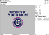 UYM Embroidery File 6 sizes