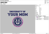 UYM Embroidery File 6 sizes