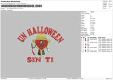 Un Halloween Sin Ti Embroidery File 5 sizes