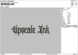 Upscaletext Embroidery File 6 sizes