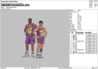 Basketball Players Embroidery File 6 sizes