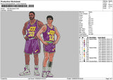 Basketball Players Embroidery File 6 sizes
