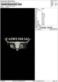 Lowztext Embroidery File 6 sizes