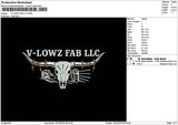 Lowztext Embroidery File 6 sizes