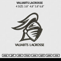 Valiabt Lacrosse Embroidery File 4 size