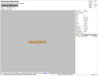 Valorant Embroidery File 4 size