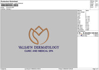 Valsayntext Embroidery File 6 sizes