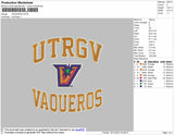 Vaqueros Embroidery File 9 Size