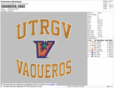 Vaqueros Embroidery File 9 Size