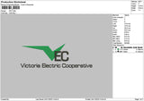 Vectext Embroidery File 6 sizes