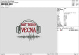 Vecntext Embroidery File 6 sizes