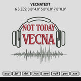 Vecntext Embroidery File 6 sizes