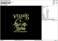 Starstext01 Embroidery File 6 sizes