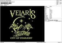 Starstext01 Embroidery File 6 sizes