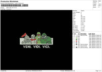 Veni VV Embroidery File 6 sizes