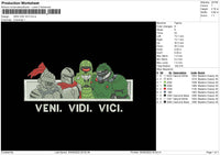 Veni VV Embroidery File 6 sizes