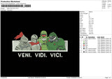 Veni VV Embroidery File 6 sizes