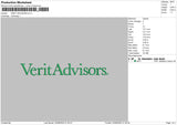 Verit Advisors Embroidery File 5 size