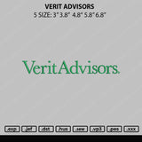 Verit Advisors Embroidery File 5 size