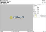 Vibrancetext Embroidery File 6 sizes