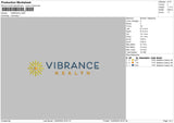 Vibrancetext Embroidery File 6 sizes