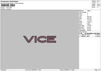 Vicetext 2205 Embroidery File 6 sizes