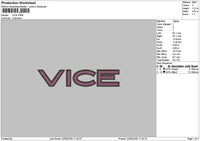 Vicetext 2205 Embroidery File 6 sizes