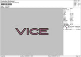 Vicetext 2205 Embroidery File 6 sizes