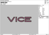 Vicetext 2205 Embroidery File 6 sizes
