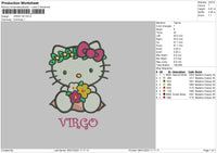 Virgo Hk Embroidery File 6 sizes