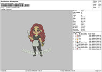 Viviansliltext Embroidery File 6 sizes