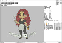 Viviansliltext Embroidery File 6 sizes