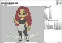 Viviansliltext Embroidery File 6 sizes