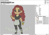 Viviansliltext Embroidery File 6 sizes