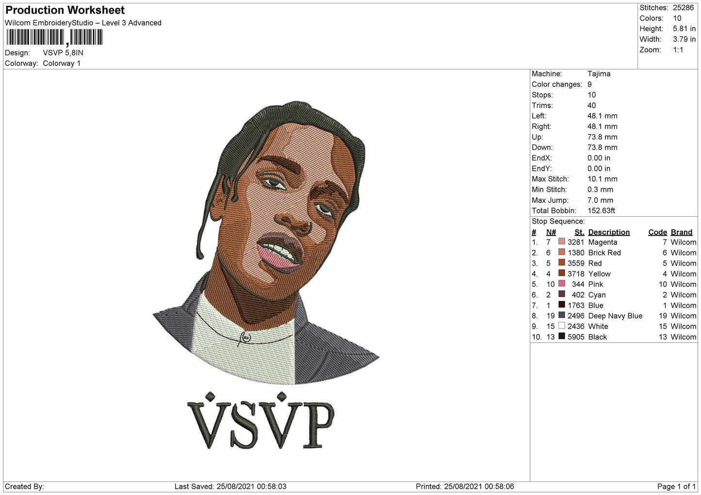 VSVP Embroidery File 4 size