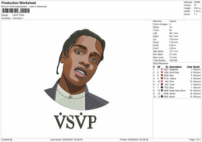 VSVP Embroidery File 4 size