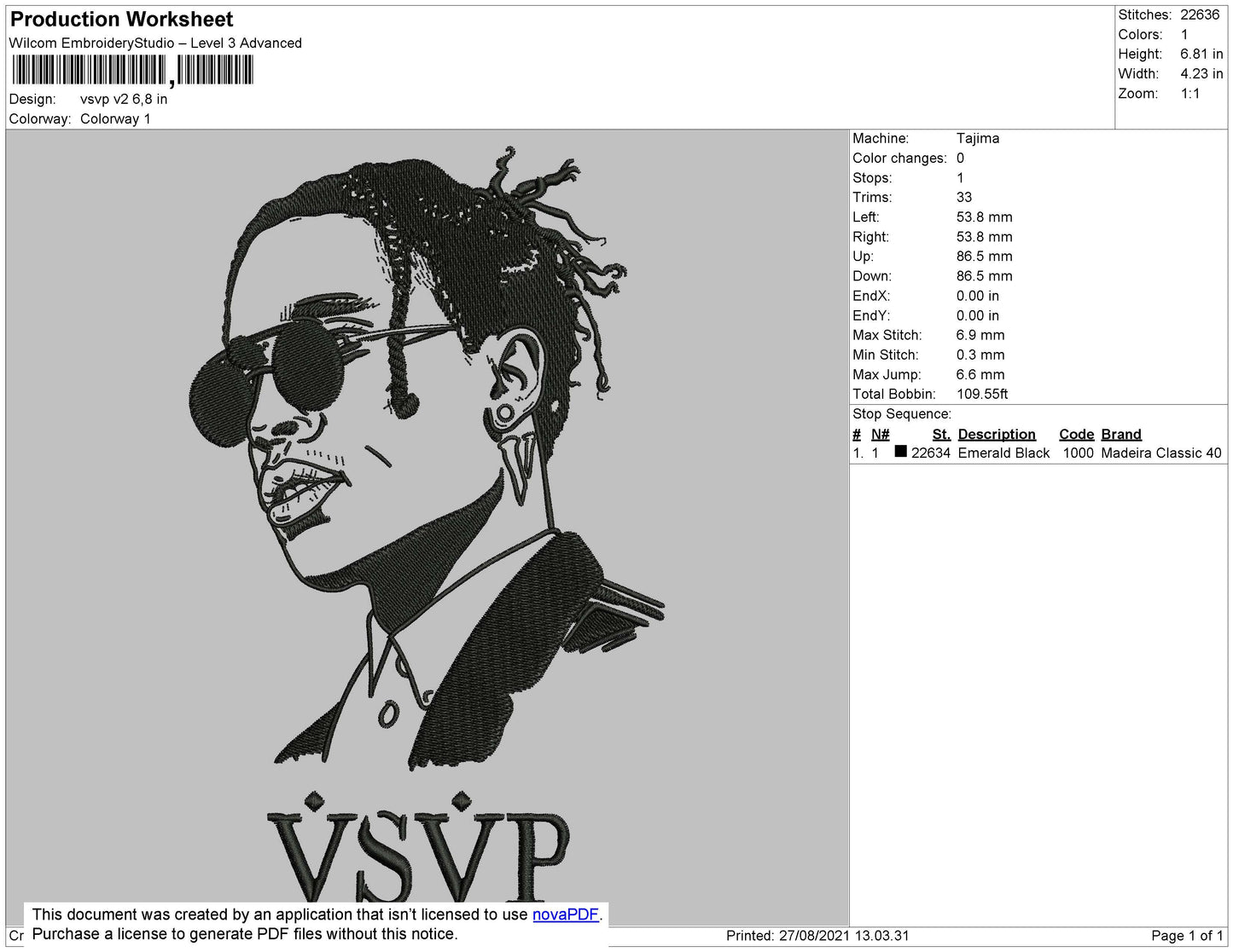 VSVP V2 Embroidery File 4 size