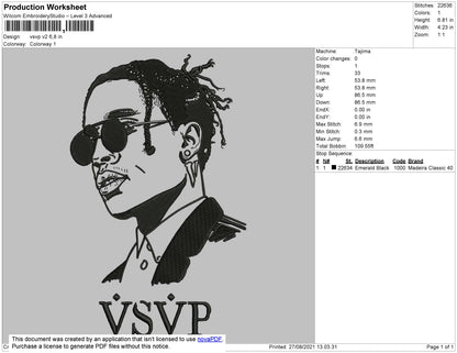 VSVP V2 Embroidery File 4 size