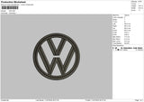 Vwcircle Embroidery File 6 sizes