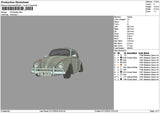 Car 0112a Embroidery File 6 sizes