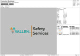 VallenText Embroidery File 6 sizes