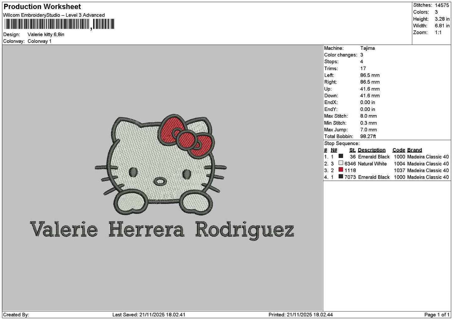 Kittyhead text 01 Embroidery File 6 sizes
