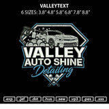 Valleytext Embroidery File 6 sizes