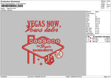Vegastext Embroidery File 6 sizes