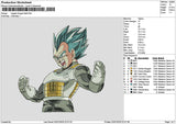 Vegeta0207 Embroidery File 6 sizes
